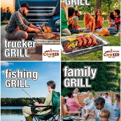 GRILL jednorazowy STANDARD "Mini Cooker" 9,80 zł brutto szt - (8 szt w kartonie)